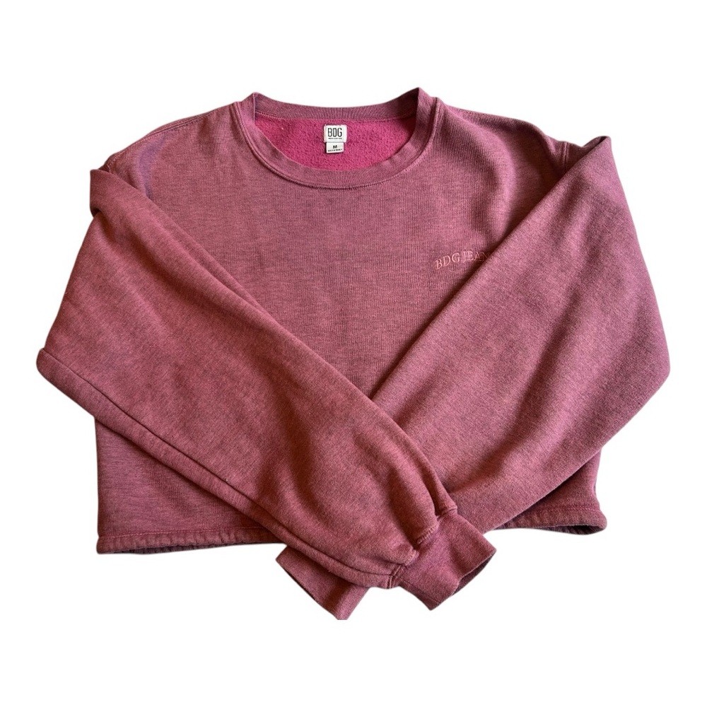 BDG URBAN OUTFITTERS Women's Bubble Hem Fleece Crop
Sweatshirt Sz M